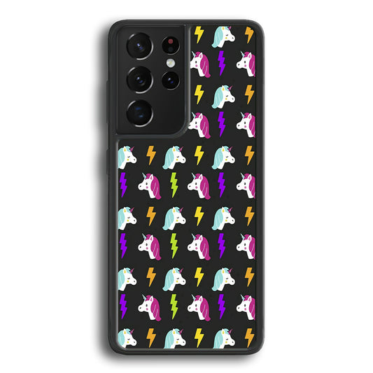 Unicorn Flash Grey Samsung Galaxy S21 Ultra Case - Ezzystore