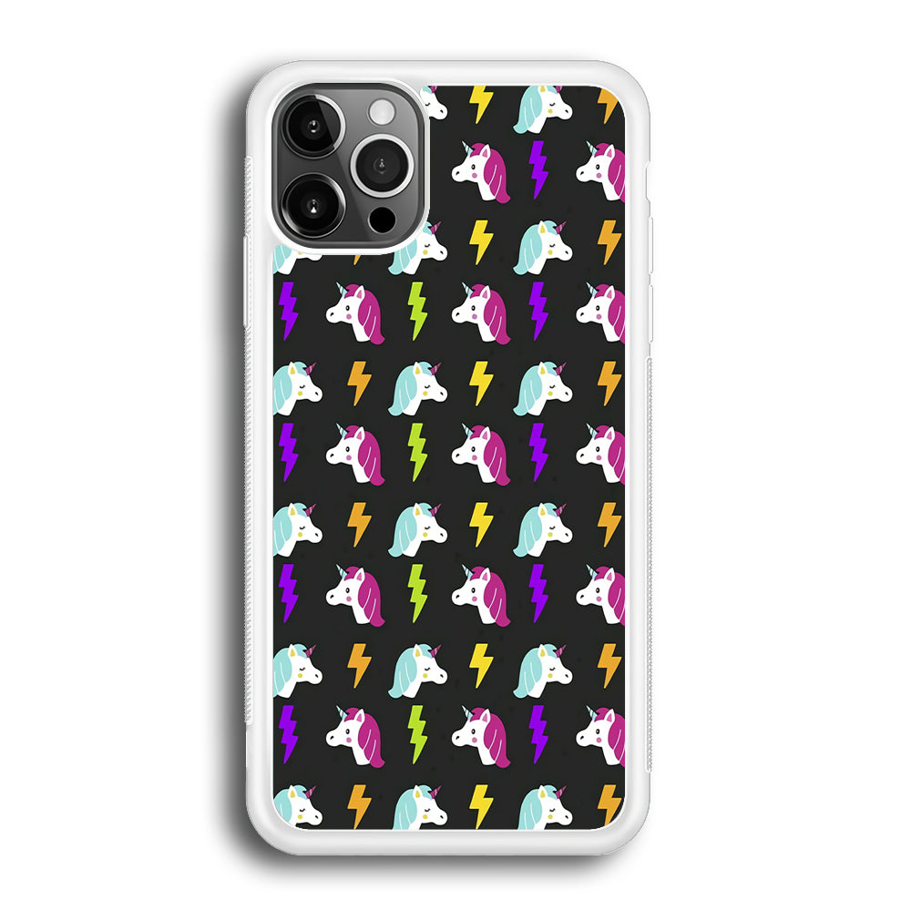 Unicorn Flash Grey iPhone 12 Pro Case