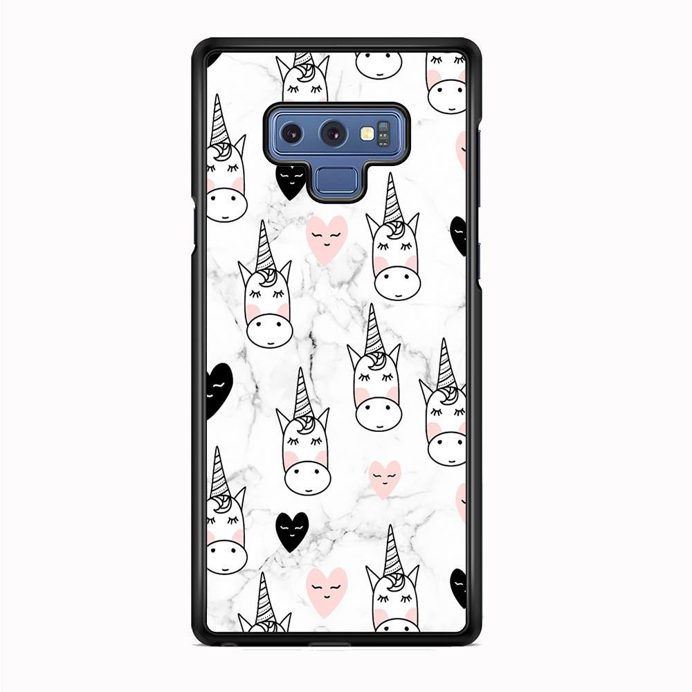 Unicorn Marble White Samsung Galaxy Note 9 Case - ezzyst