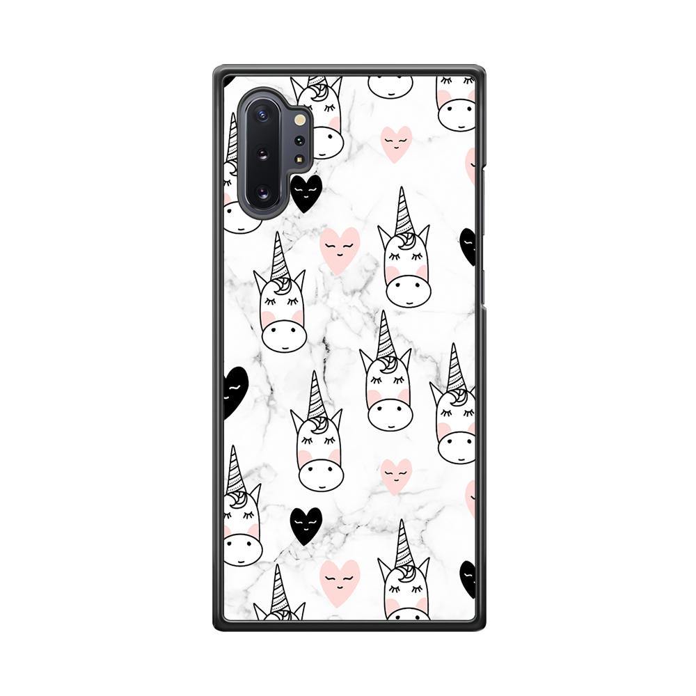 Unicorn Marble White Samsung Galaxy Note 10 Plus Case - ezzyst
