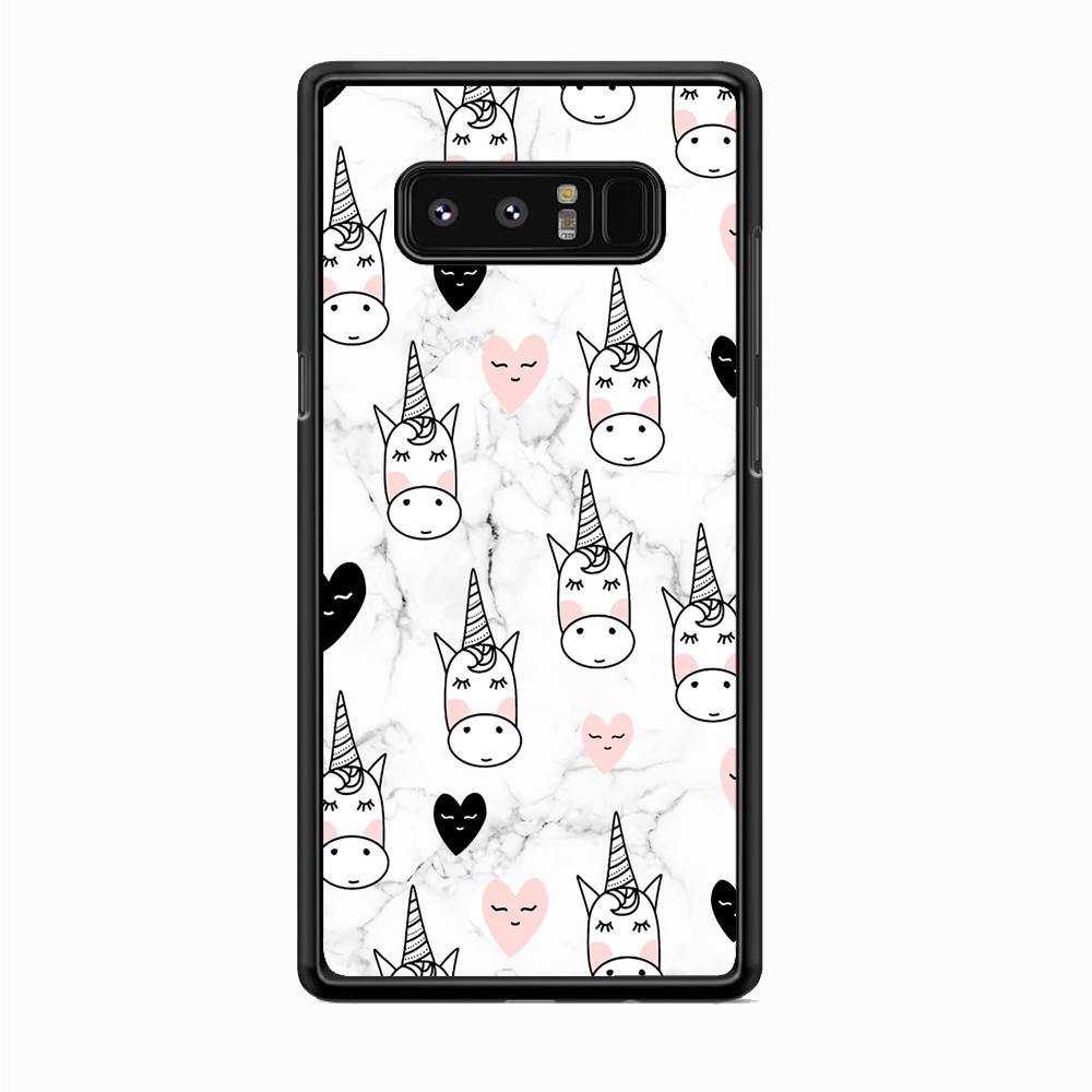 Unicorn Marble White Samsung Galaxy Note 8 Case - ezzyst