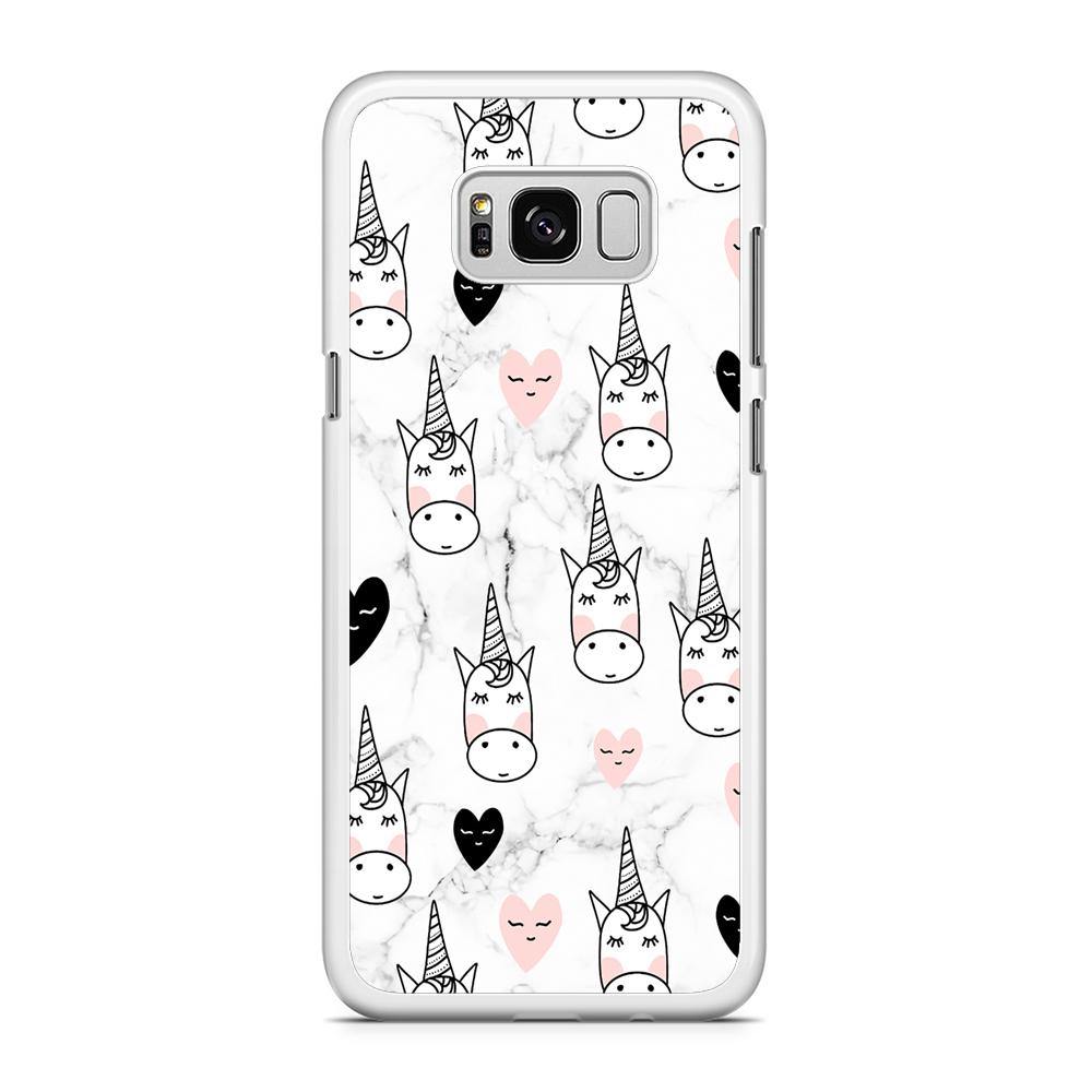 Unicorn Marble White Samsung Galaxy S8 Plus Case - ezzyst