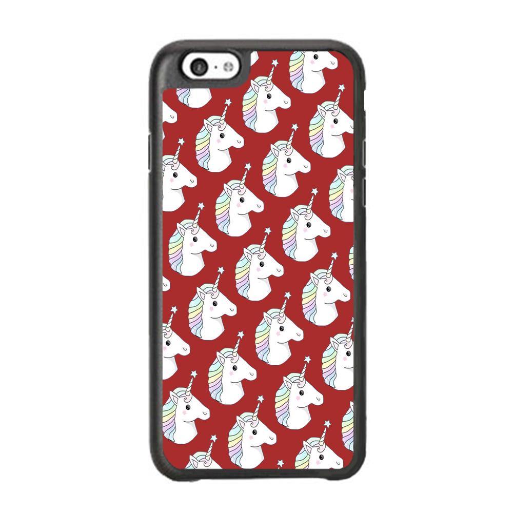 Unicorn Maroon Doodle iPhone 6 | 6s Case - ezzyst