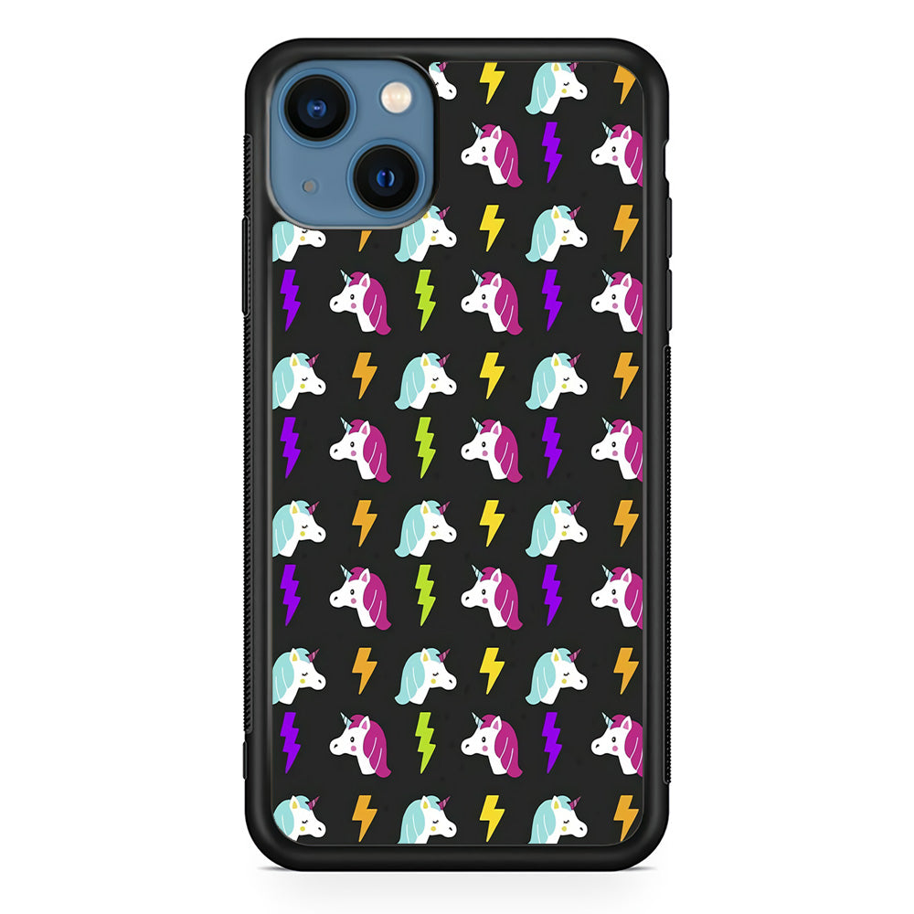 Unicorn Flash Grey iPhone 13 Case