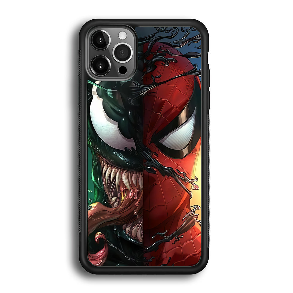 Venom Spiderman Half Face iPhone 12 Pro Max Case