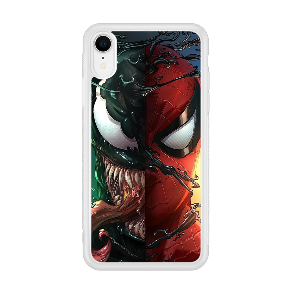 Venom Spiderman Half Face iPhone XR Case