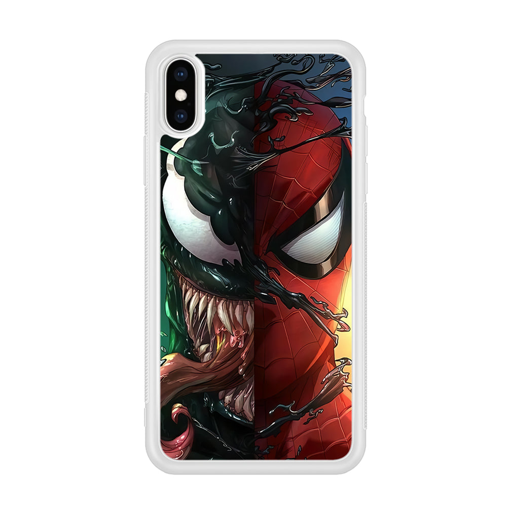 Venom Spiderman Half Face iPhone XS Case