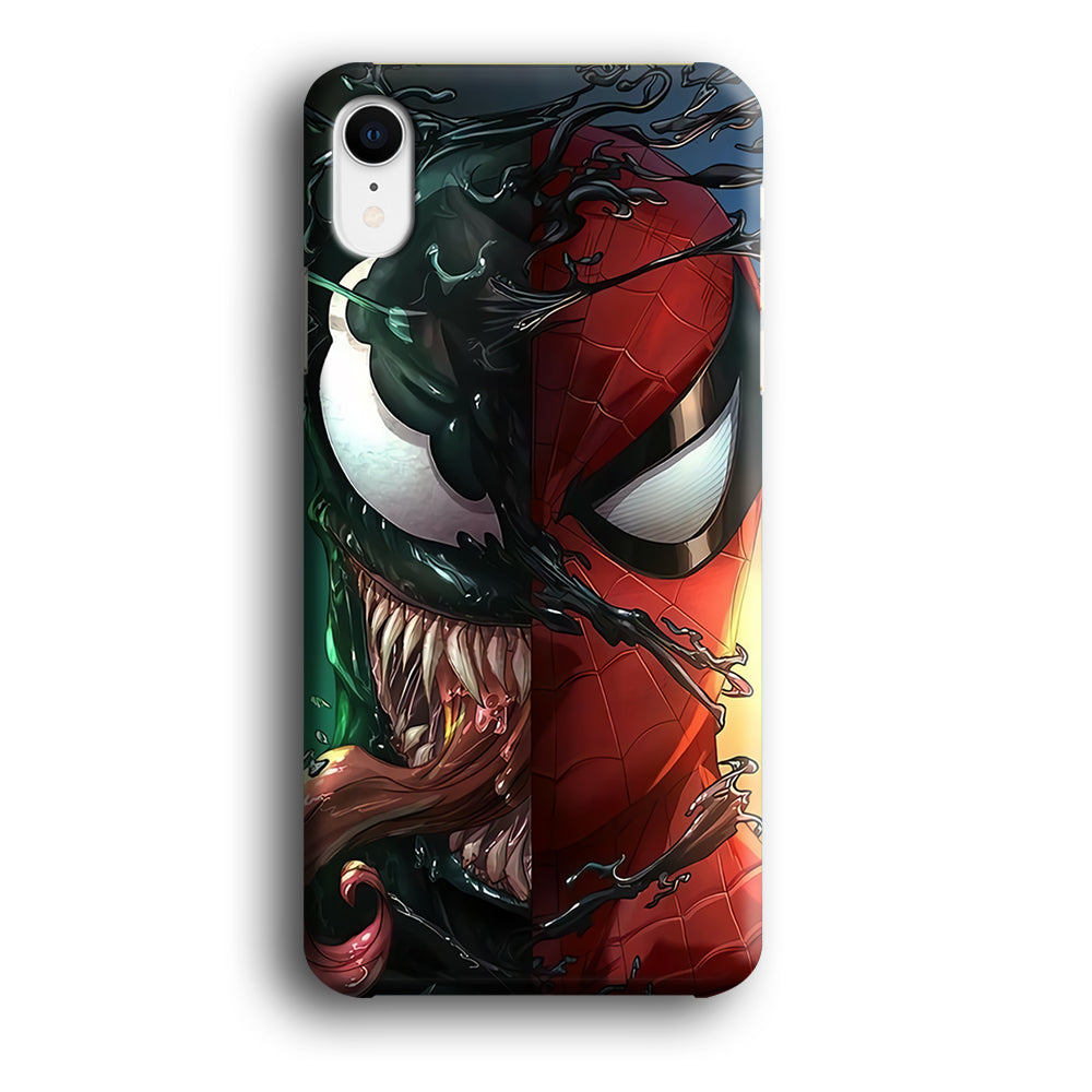 Venom Spiderman Half Face iPhone XR Case