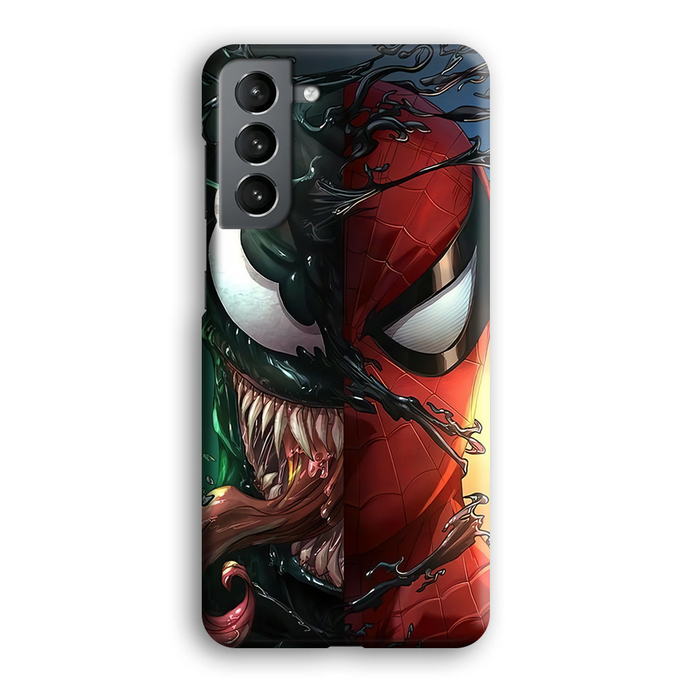 Venom Spiderman Half Face Samsung Galaxy S21 Plus Case