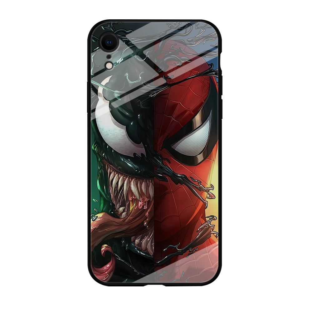 Venom Spiderman Half Face iPhone XR Case