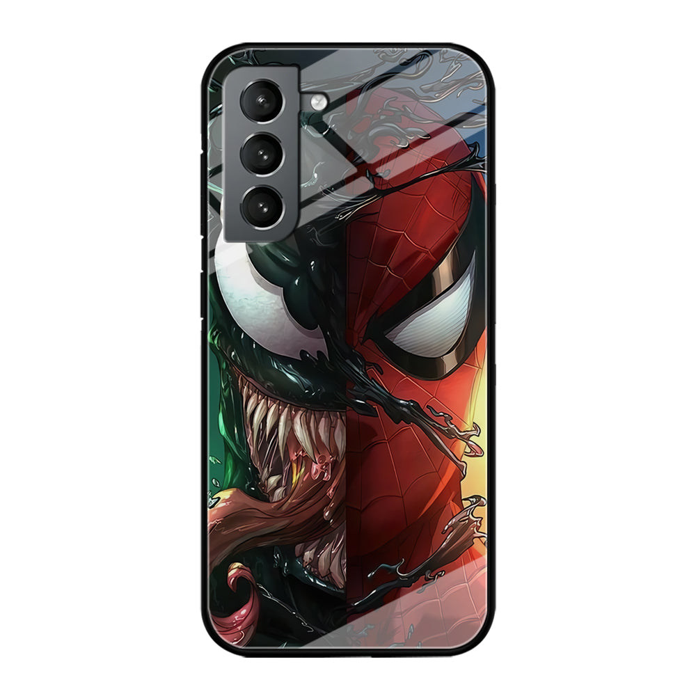 Venom Spiderman Half Face Samsung Galaxy S21 Plus Case