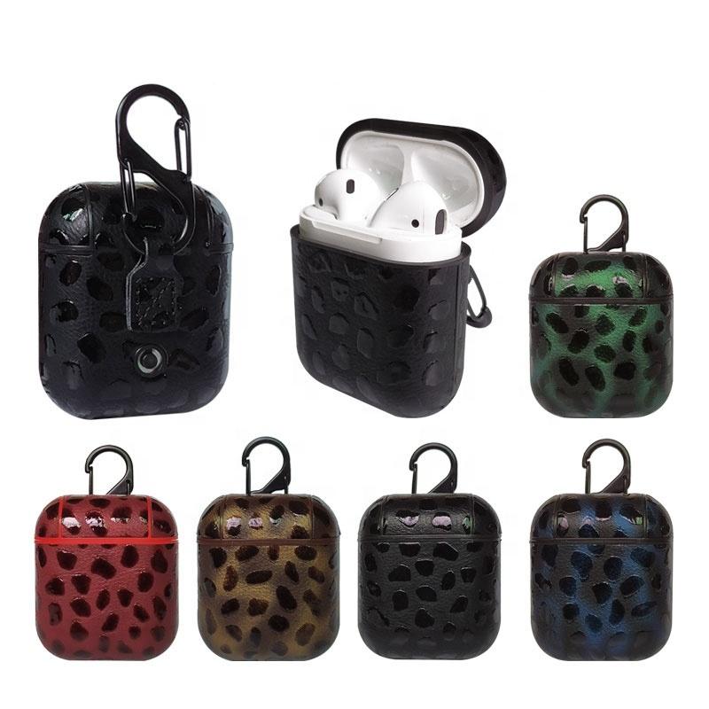 Tiger Design PU Leather Protective Case Cover For Apple Airpods