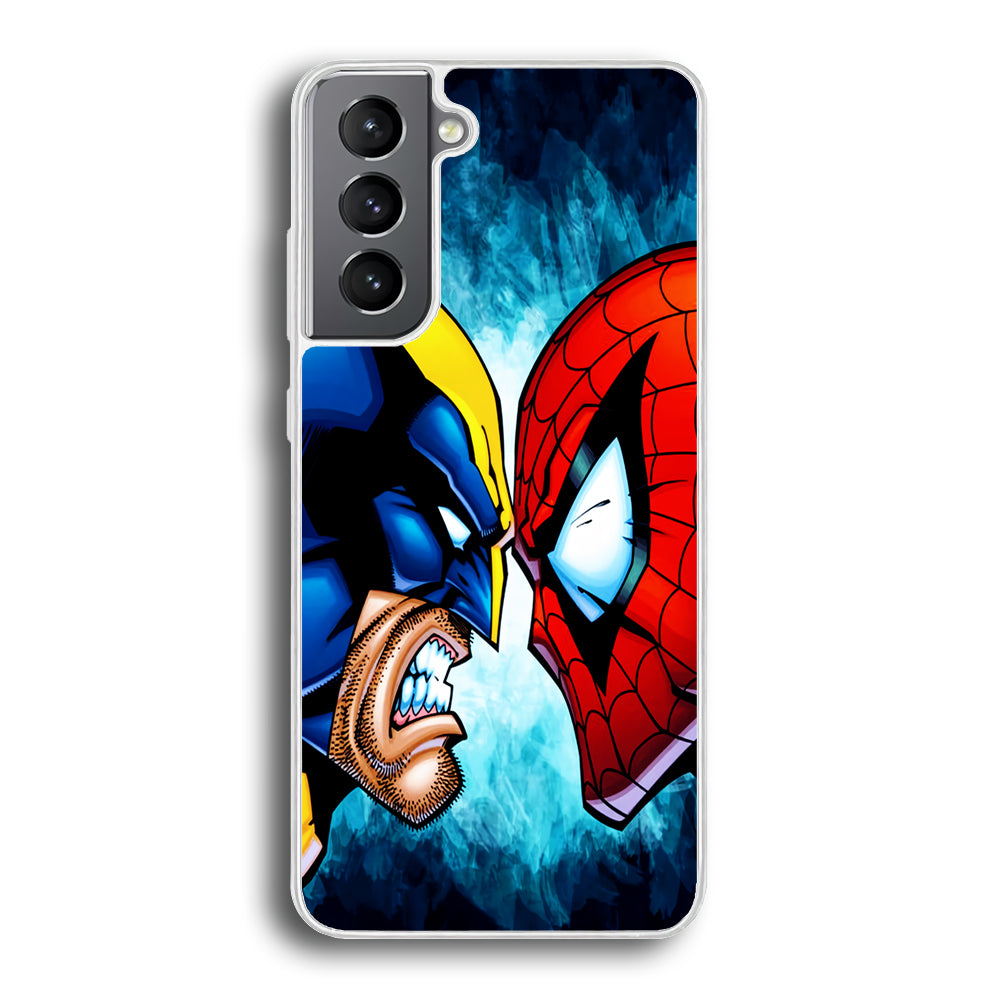 Wolverine X Spiderman Samsung Galaxy S21 Plus Case