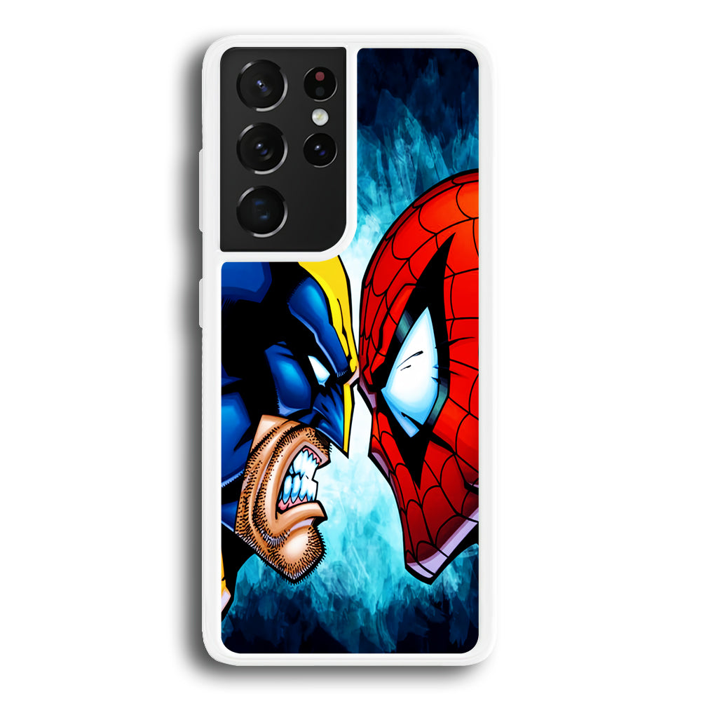 Wolverine X Spiderman Samsung Galaxy S21 Ultra Case