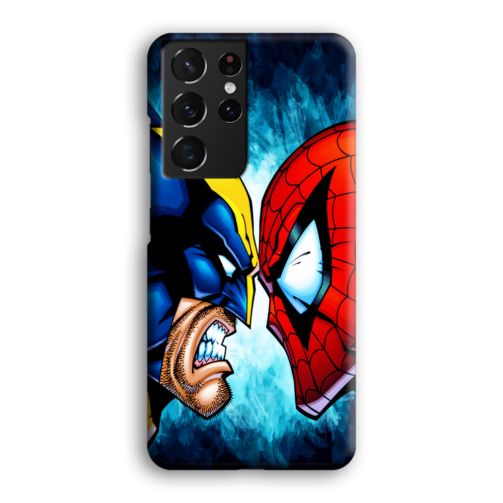 Wolverine X Spiderman Samsung Galaxy S21 Ultra Case