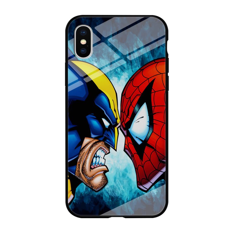 Wolverine X Spiderman iPhone XS Case