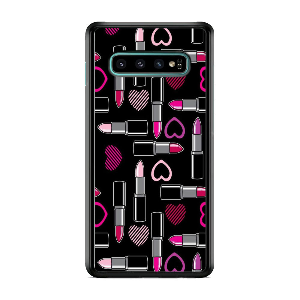 Woman Make Up Lipstick Love Samsung Galaxy S10 Case