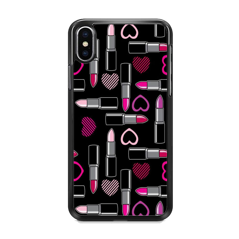 Woman Make Up Lipstick Love iPhone Xs Max Case
