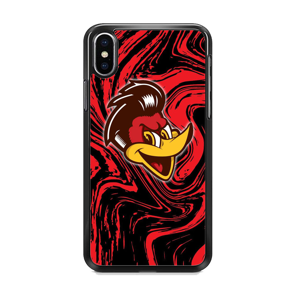 Woody Woodpecker Red Marble iPhone Xs Case