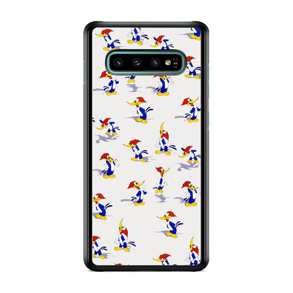 Woody Woodpecker Sticker Character Samsung Galaxy S10 Plus Case