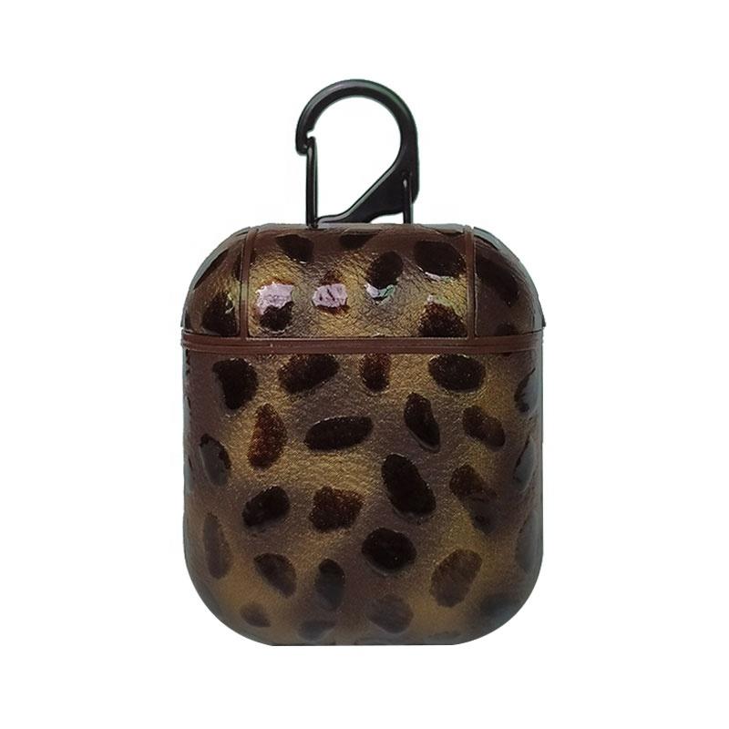 Tiger Design PU Leather Protective Case Cover For Apple Airpods