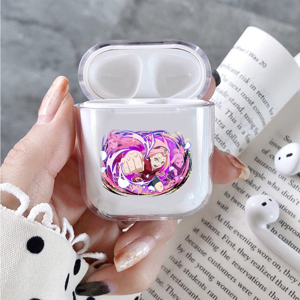 Young Sakura Ultimate Jutsu Protective Clear Case Cover For Apple Airpods