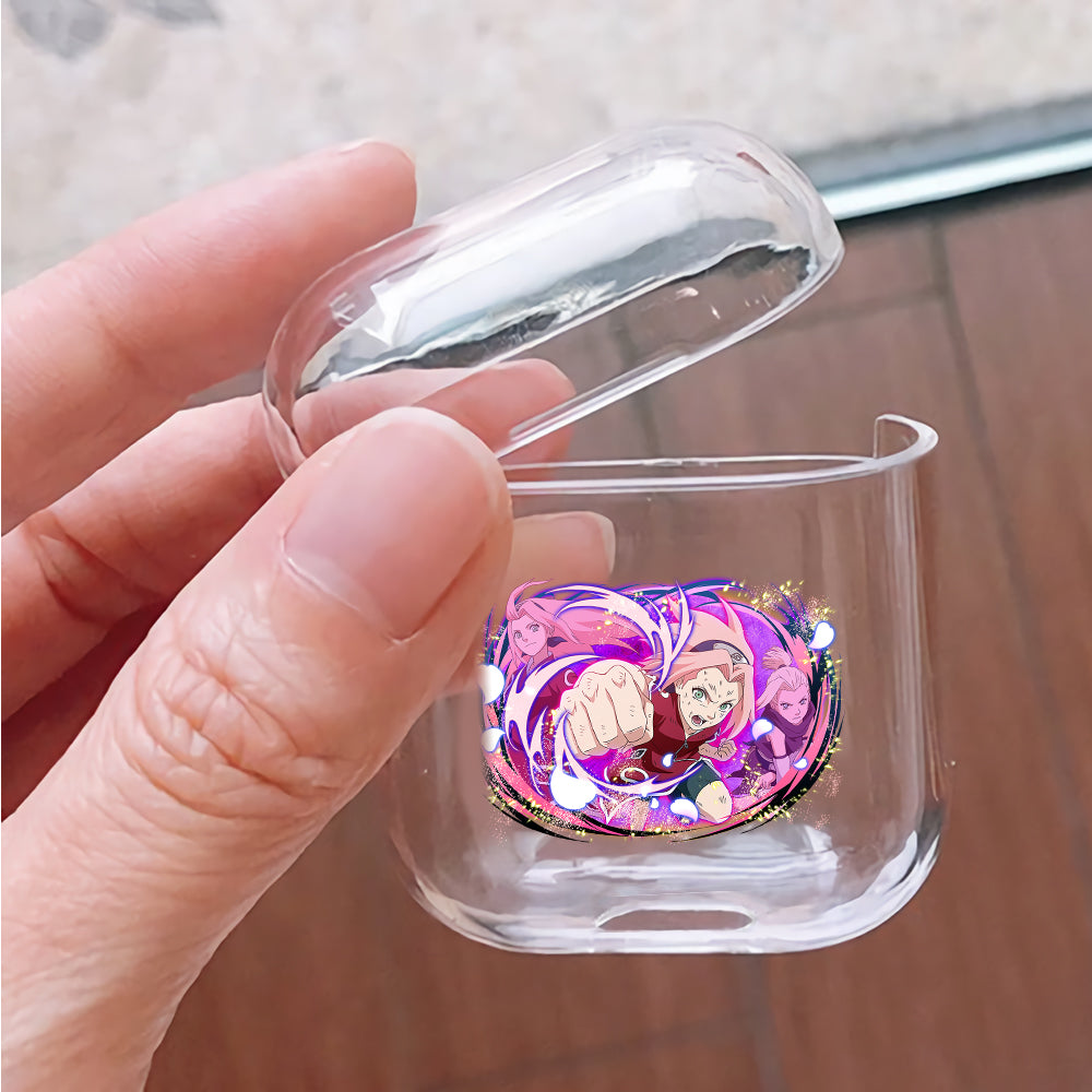 Young Sakura Ultimate Jutsu Protective Clear Case Cover For Apple Airpods