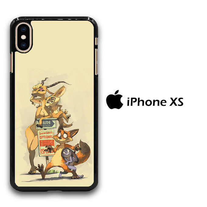 Zootopia Nick And Gazelle iPhone Xs Case
