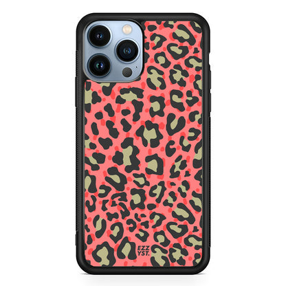 Leopard Brick Red Magsafe iPhone Case