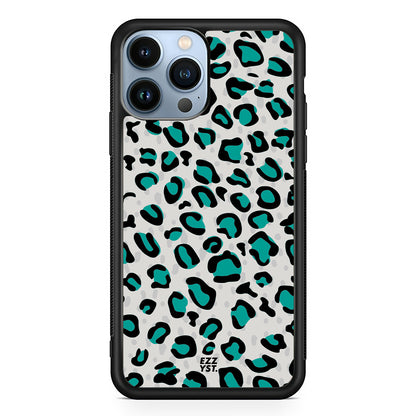 Leopard Shiny Grey Magsafe iPhone Case
