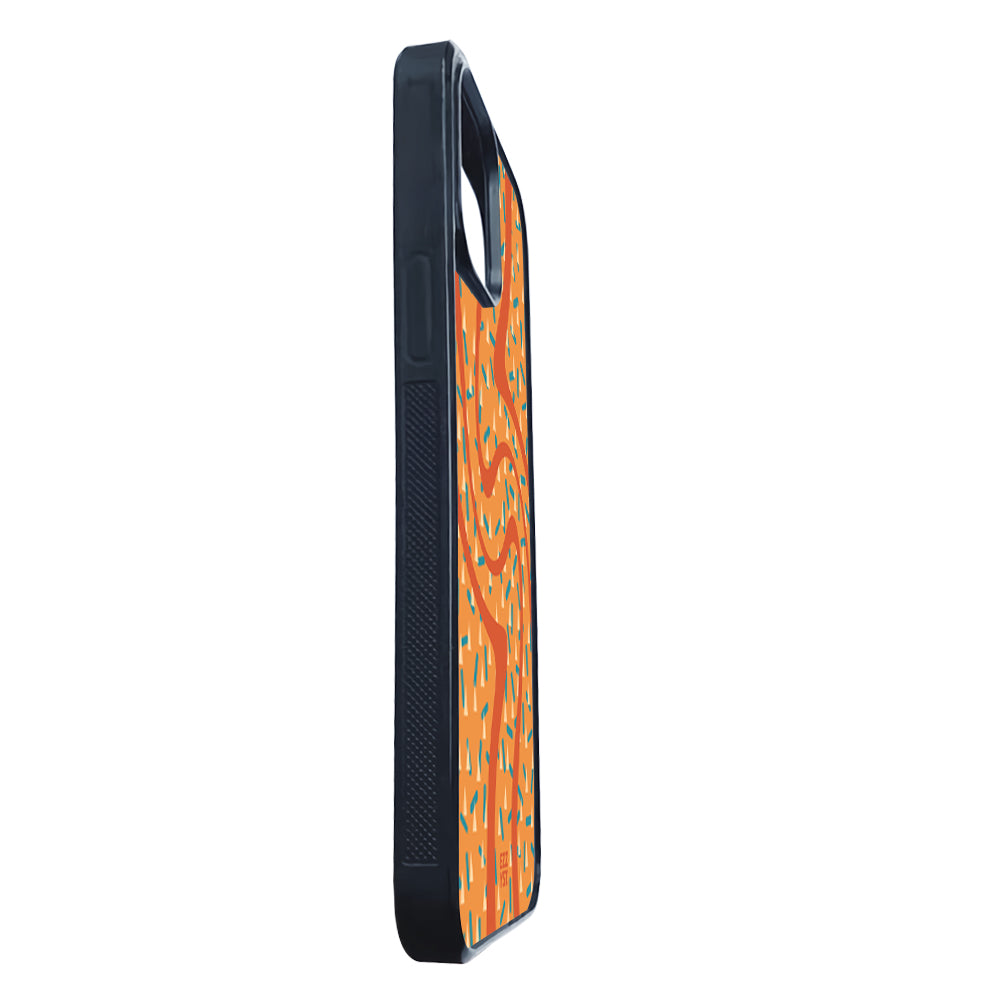 Abstract Line Brown Cappuccino Magsafe iPhone Case
