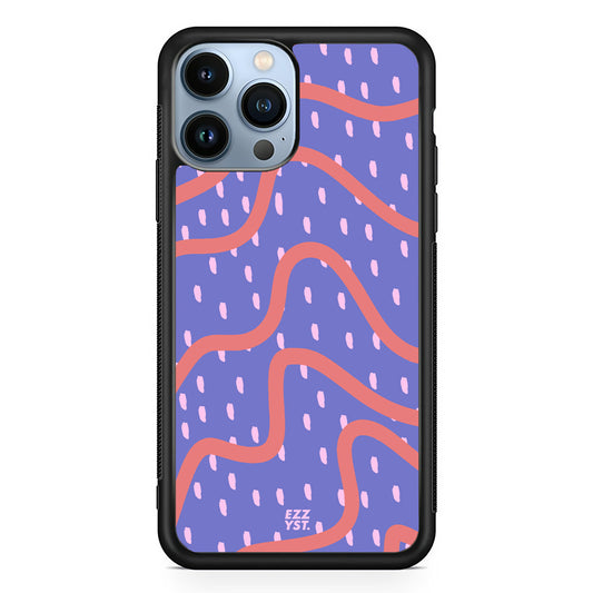 Abstract Line Lavender Violet Magsafe iPhone Case