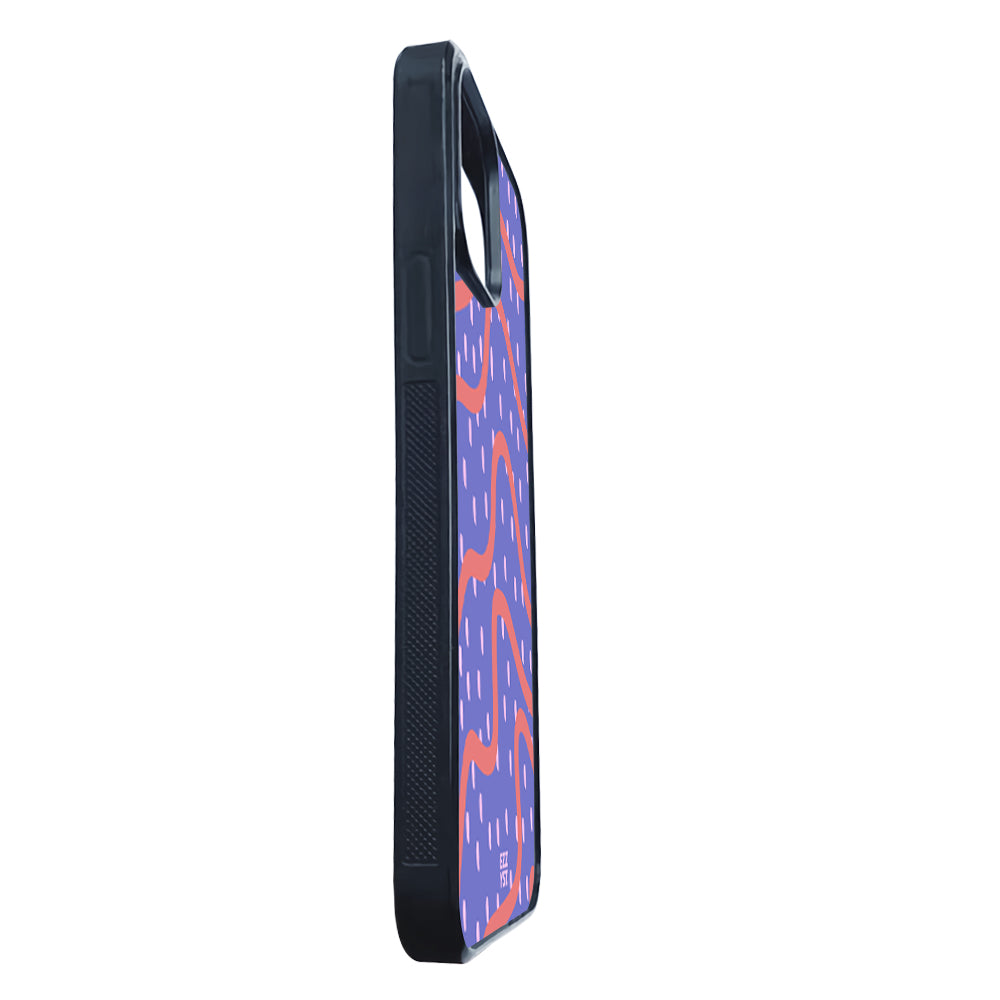 Abstract Line Lavender Violet Magsafe iPhone Case