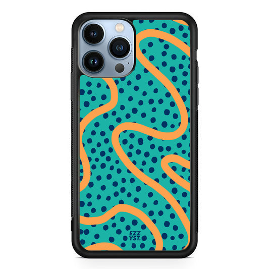 Abstract Line Ocean Blue Magsafe iPhone Case