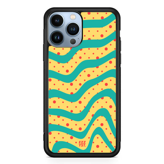 Abstract Line Sparking Yellow Magsafe iPhone Case