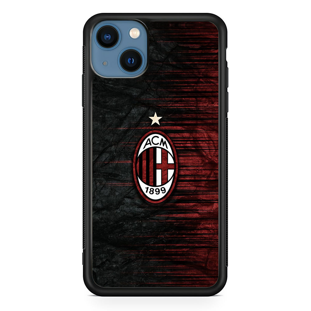 AC Milan Abstract Pattern iPhone 15 Plus Case