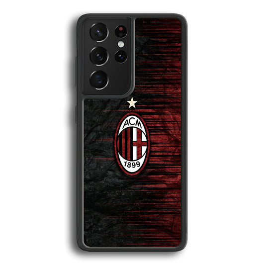 AC Milan Abstract Pattern Samsung Galaxy S23 Ultra Case - Ezzystore