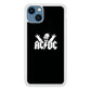 AC DC Logo Simpson Black And White iPhone 14 Plus Case