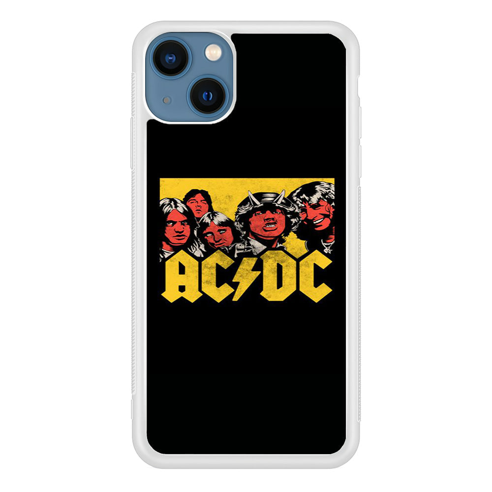 AC DC Player Cartoon Logo iPhone 14 Case