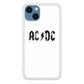 AC DC White Picture Logo iPhone 14 Case