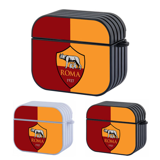 AS Roma Two Colour Pride Hard Plastic Case Cover For Apple Airpods 3