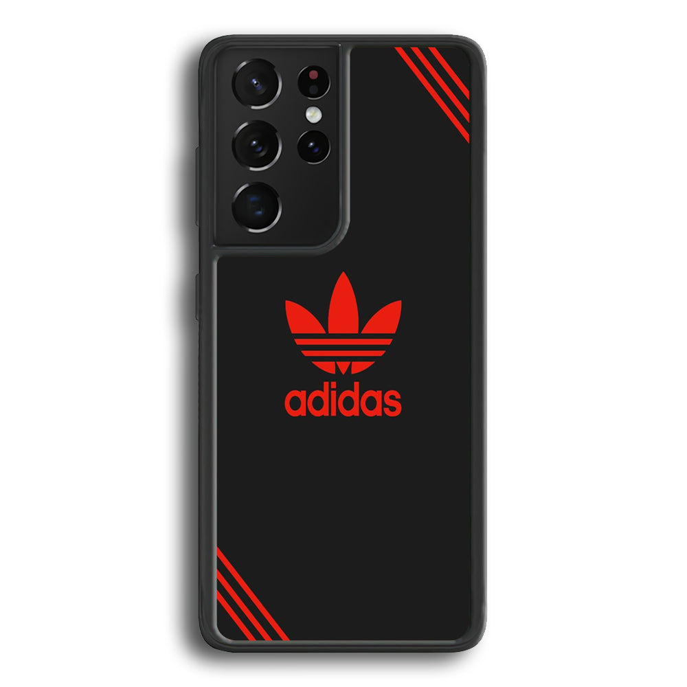 Adidas Black Valvet Samsung Galaxy S22 Ultra Case - Ezzystore