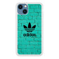 Adidas Mint Green Wall iPhone 15 Case