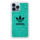 Adidas Mint Green Wall iPhone 15 Pro Max Case
