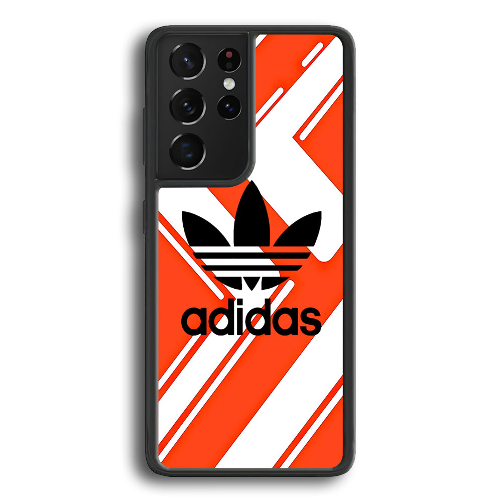 Adidas Pattern Orange Samsung Galaxy S22 Ultra Case - Ezzystore