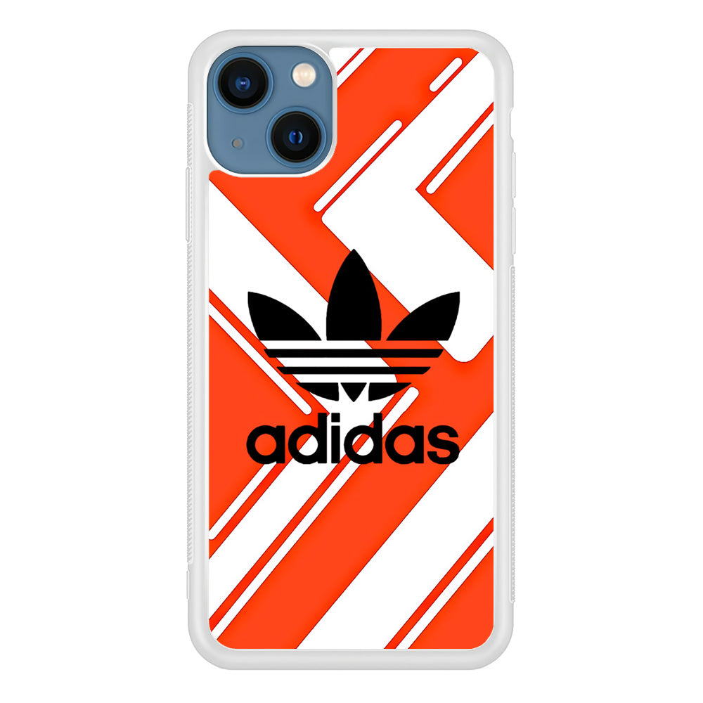 Adidas Pattern Orange iPhone 15 Plus Case