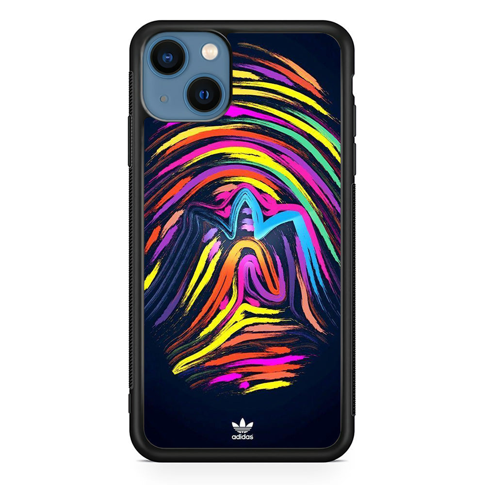 Adidas Rainbow Finger Print iPhone 14 Plus Case