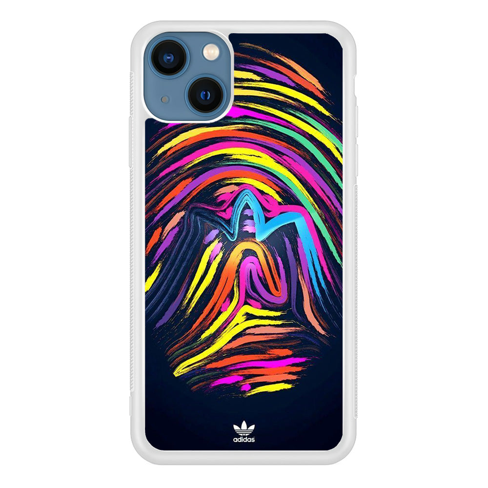 Adidas Rainbow Finger Print iPhone 15 Case
