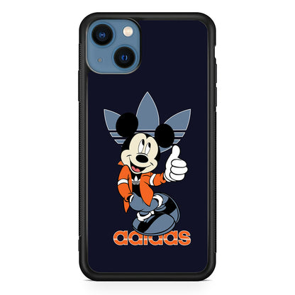 Adidas Navy Mickey iPhone 15 Case