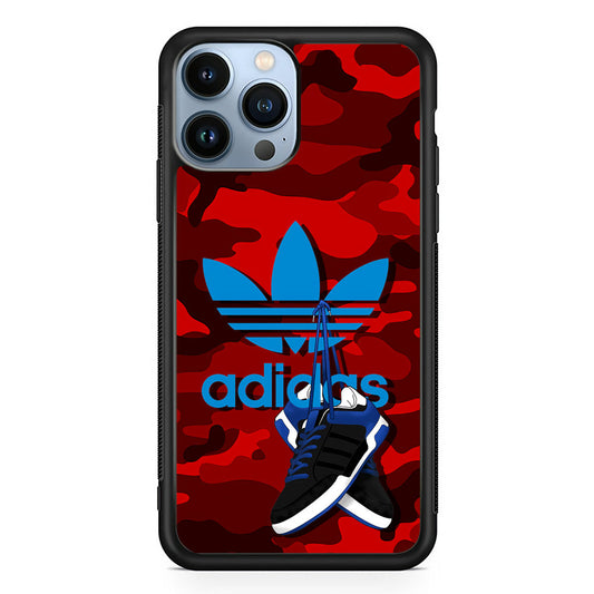 Adidas Shoes Camo Red iPhone 14 Pro Max Case